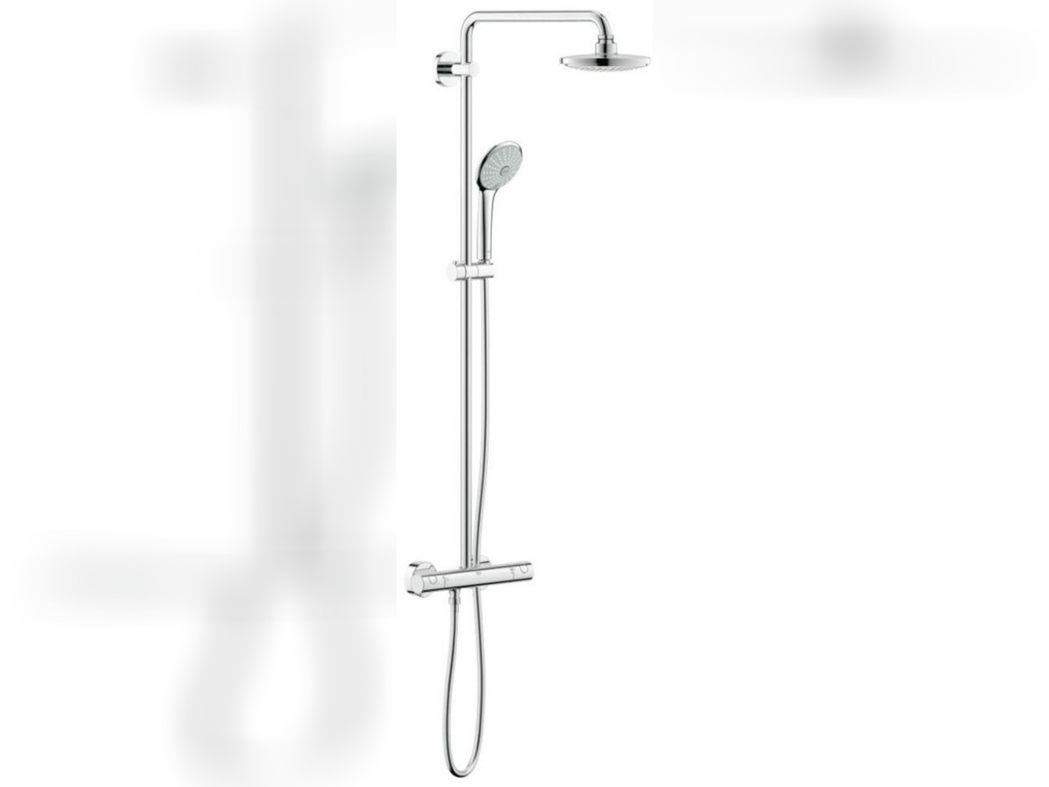 Grohe Euphoria Thermostat Duschsystem f&uuml;r Wandmontage und Brausearm 450 mm