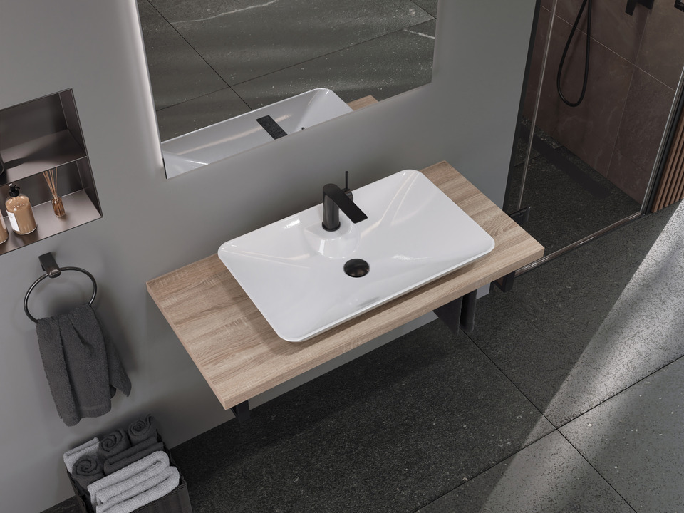 Waschbecken Aufsatzwaschtisch 64cm - Leon - KB.LEON.002