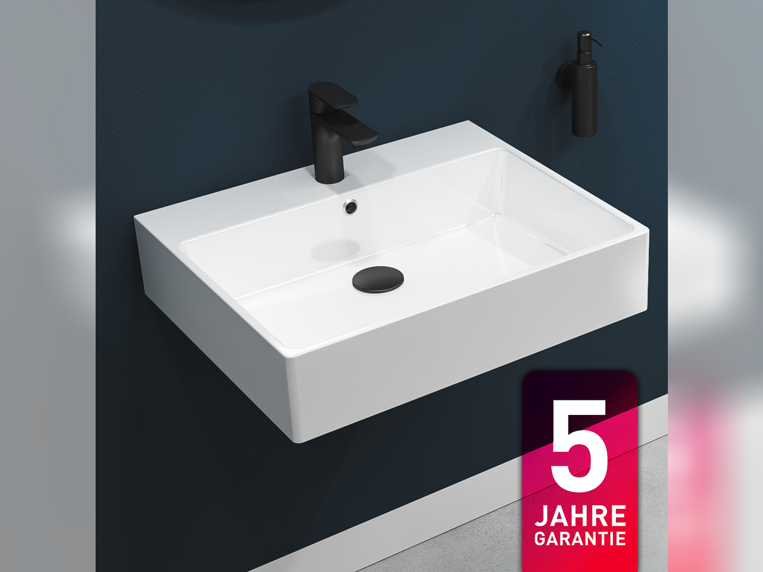 Waschbecken 60cm - Solo - 10.05.30.01