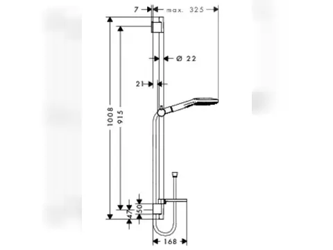 Brausegarnitur RAINDANCE SELECT E120 3Jet