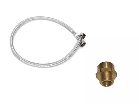Taharat Anschlussset, Doppelnippel 3/8"- 1/2"-...
