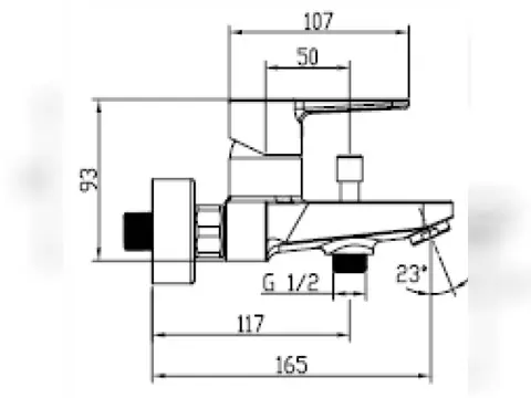 Aqua Bagno K1 Einhebelmischer für Wanne & Brause