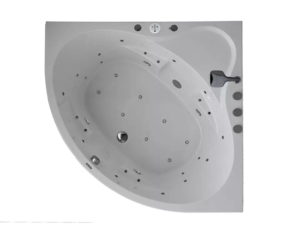 Whirlpool 140cm Eck-Badewanne PRO.A1903