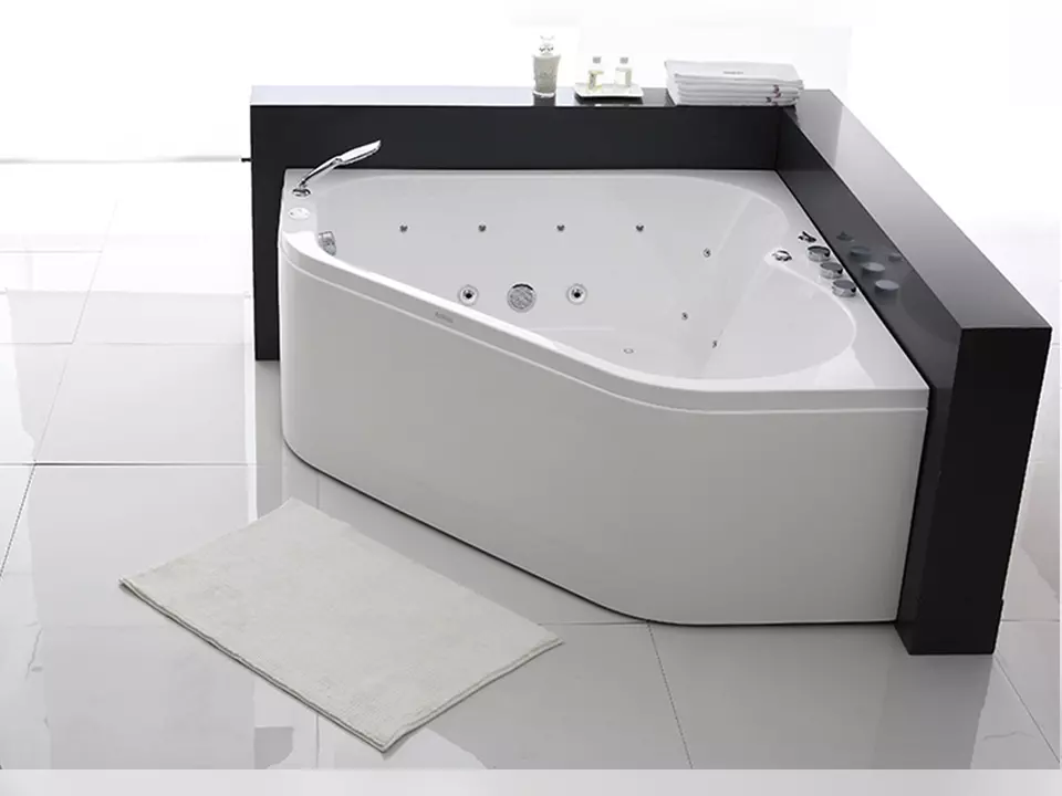 Whirlpool 150cm Eck-Badewanne PRO.A2202