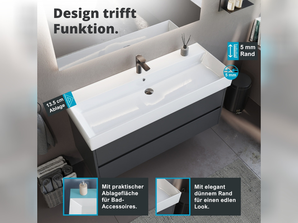 Waschbecken Aufsatzwaschtisch 121cm - Loft Air - 10.14.30.004.01