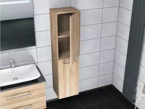 Aqua Bagno Seitenschrank Flex Serie Eiche Gold,...