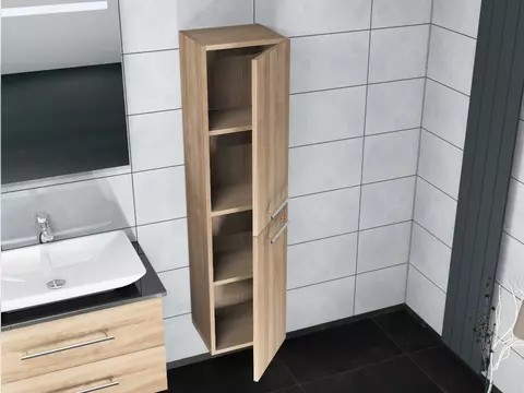 Aqua Bagno Seitenschrank Flex Serie Eiche Gold,...