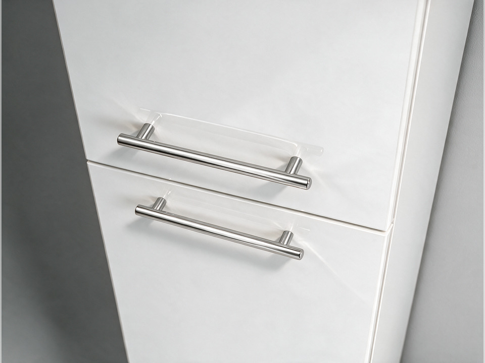 Aqua Bagno Seitenschrank Flex Serie wei&szlig; hochglanz lackiert, (350x1400x300mm)