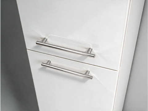 Aqua Bagno Seitenschrank Flex Serie weiß hochglanz...