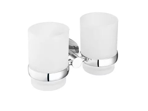 Aqua Bagno Doppelglashalter chrom inkl....