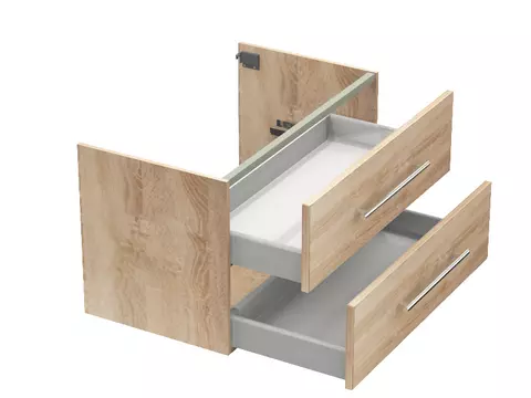Flex Waschtischunterschrank 80, Eiche Gold