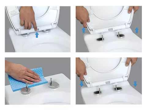 Aqua Bagno ZERO WC-Sitz D-FORM mit Absenkautomatik aus...