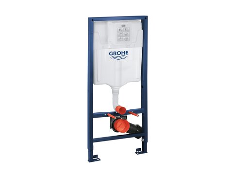 Grohe & Aqua Bagno WCSet.02.RAPID.1 Spülkasten Grohe Rapid SL Vorwandelement + Wand WC + Drückerplatte