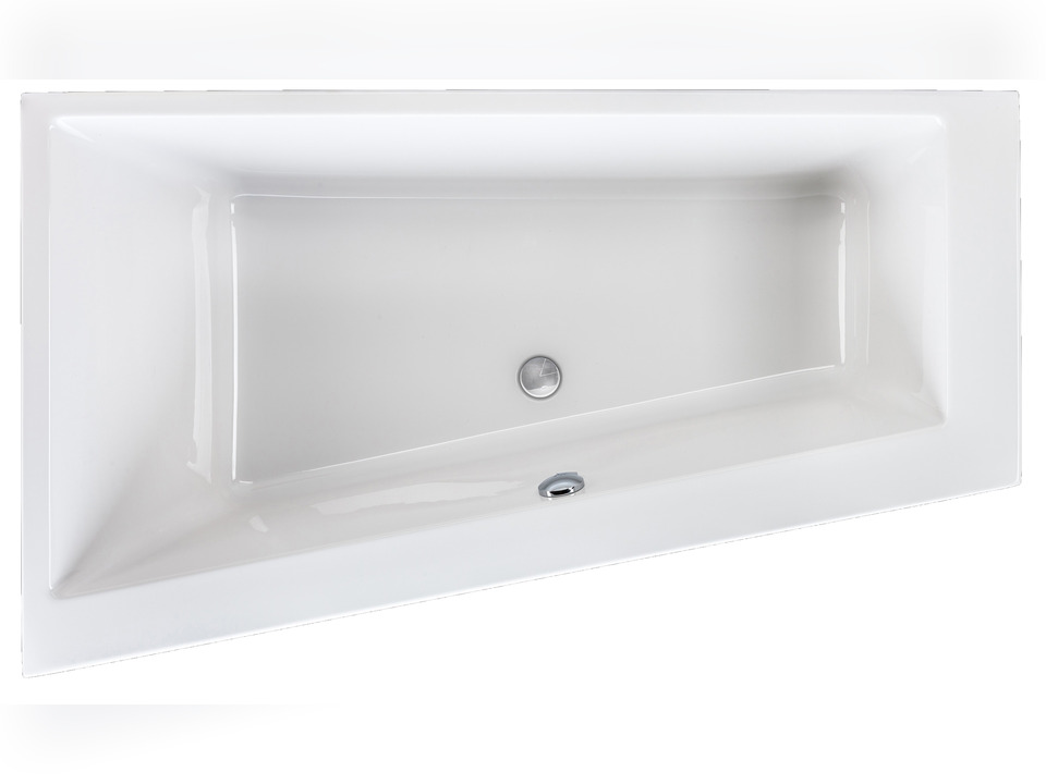 Schr&ouml;der Badewanne Raumsparwanne Malibu Links 170x100x46,5 cm