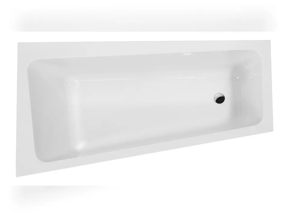 Schr&ouml;der Badewanne Raumsparwanne Tiga150 Links 150x80x40
