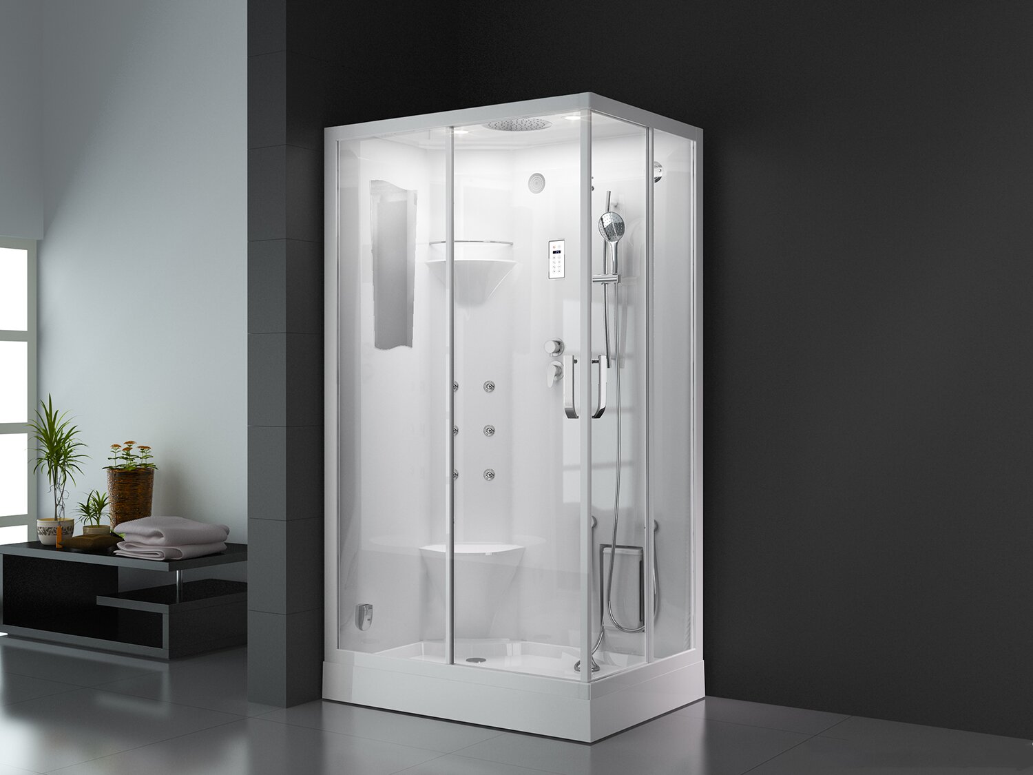 Dampfdusche Dampfsauna Rechteck BU102A
