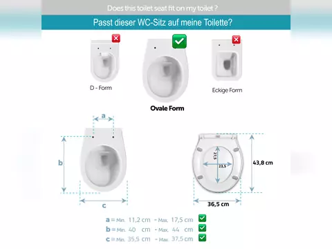 Aqua Bagno Talis WC-Sitz inkl. Absenkautomatik Softclose