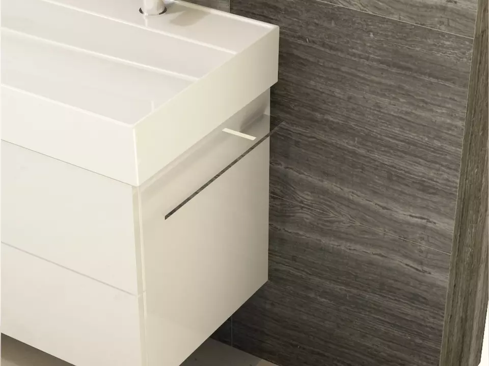 Aqua Bagno Design Bad Handtuchhalter kurz, zur Korpusmontage, Aluminium- Oberfl&auml;che Chrom 32cm tief