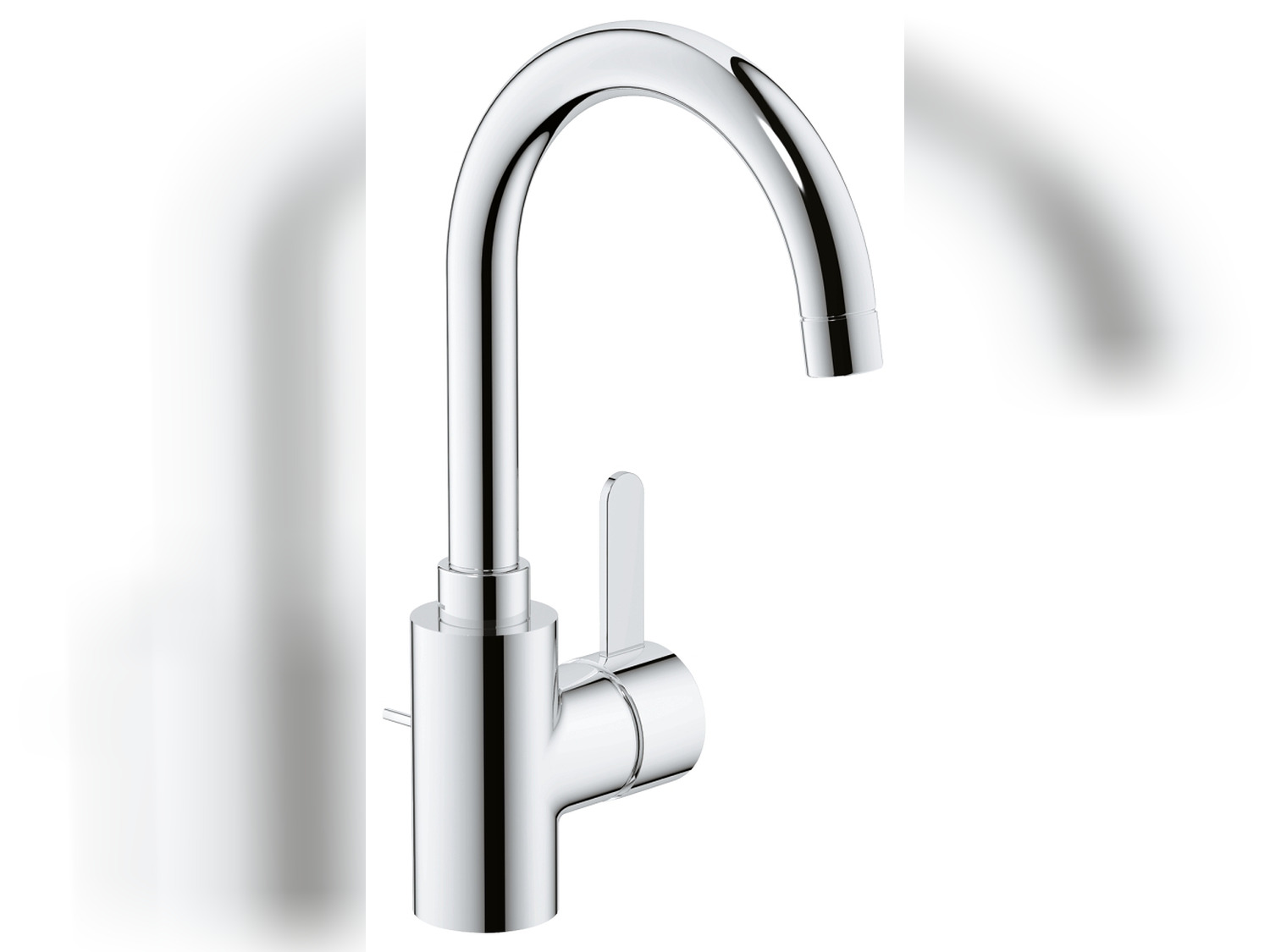 Grohe Eurosmart Cosmopolitan Einhand-Waschtischbatterie, mit schwenkbarem, Auslauf, L-Size mit Ablaufgarnitur Ausladung 153mm