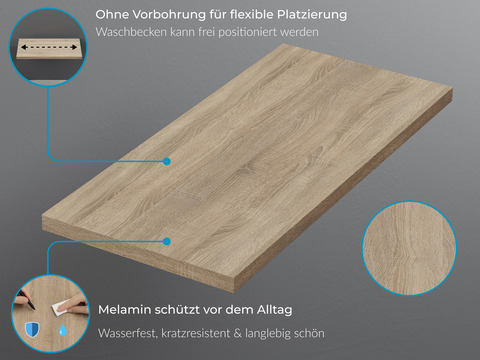 Duo Waschtischunterschrank 60, Weiß Hochglanz Lackiert