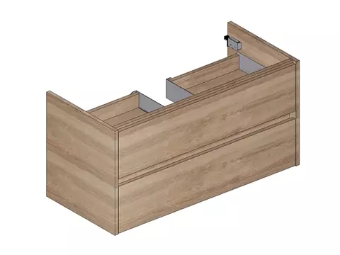 Duo Waschtischunterschrank 60, Eiche Gold