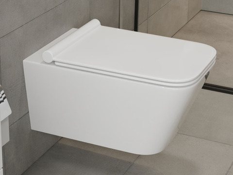 Wand Hänge WC Toilette - inkl. abnehmbaren Softclose Toiletten-Sitz - Keramik - CT2041