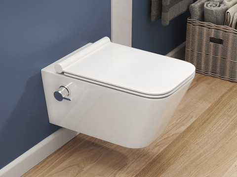 Wand Dusch WC Taharet - mit abnehmbaren Softclose...