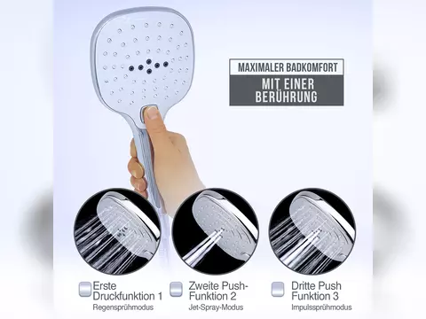 Aqua Bagno Handbrause-Set Zero 2-teilig Handbrause und...