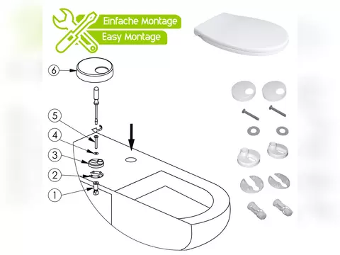 Aqua Bagno Neo - WC-Sitz mit Absenkautomatik Softclose...