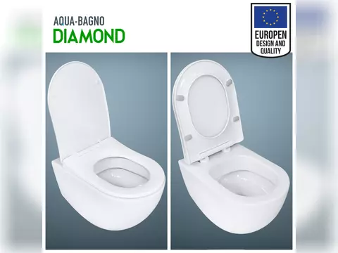 Aqua Bagno Diamond - WC-Sitz mit Absenkautomatik...