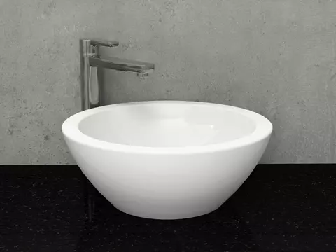 Waschbecken Aufsatzwaschtisch 43cm - Tondo - KR42
