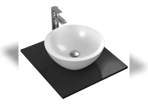 Waschbecken Aufsatzwaschtisch 43cm - Tondo - KR42