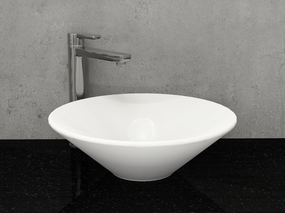 Waschbecken Aufsatzwaschtisch 45cm - Tondo - KR44