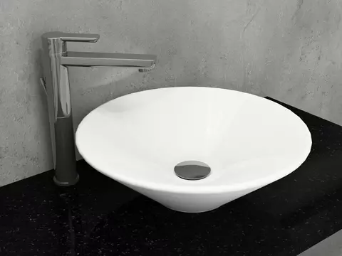 Waschbecken Aufsatzwaschtisch 45cm - Tondo - KR44