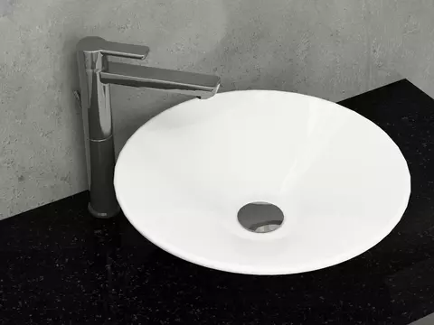 Waschbecken Aufsatzwaschtisch 45cm - Tondo - KR44