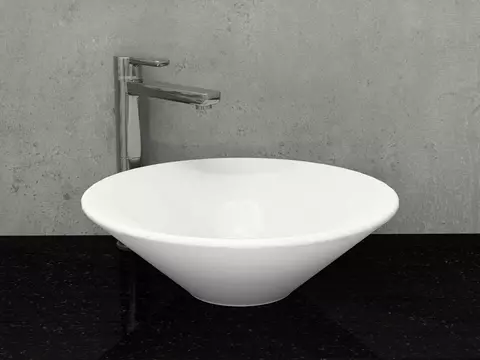 Waschbecken Aufsatzwaschtisch 45cm - Tondo - KR44