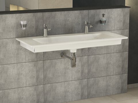 Villeroy & Boch Venticello Schrankwaschtisch weiß mit CeramicPlus