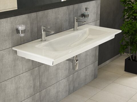 Villeroy & Boch Venticello Schrankwaschtisch weiß mit CeramicPlus