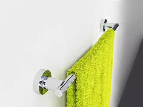 Aqua Bagno ZERO Handtuchhalter zur Wandmontage chrom 50cm...