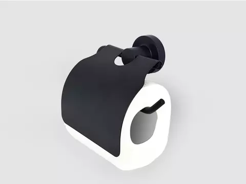 Aqua Bagno ZERO Toilettenpapierhalter mit Abdeckung...