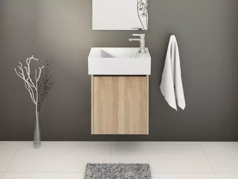Aqua Bagno Gäste-Badmöbel Arkotekt Eiche Gold...