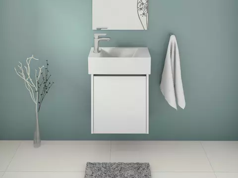 Aqua Bagno Gäste-Badmöbel Arkotekt weiß...