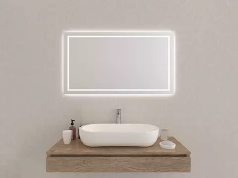 Aqua Bagno Badezimmerspiegel mit LED-Beleuchtung nach...