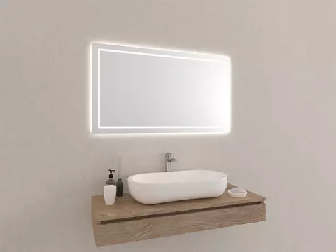 Aqua Bagno Badezimmerspiegel mit LED-Beleuchtung nach...