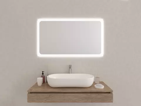 Aqua Bagno Badezimmerspiegel mit LED-Beleuchtung nach...