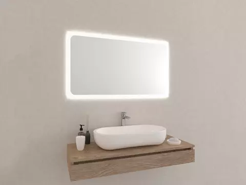 Aqua Bagno Badezimmerspiegel mit LED-Beleuchtung nach...