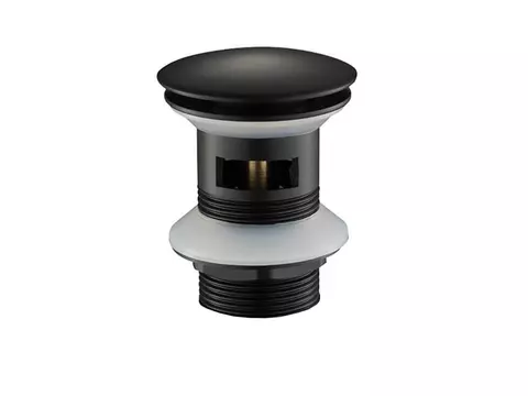AQUA BAGNO Solo Ablaufgarnitur Push&Open schwarz matt...