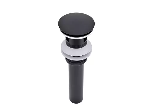 AQUA BAGNO Solo Ablaufgarnitur Push&Open schwarz matt...