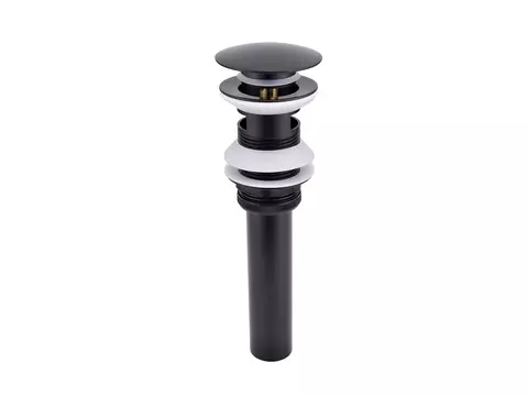 AQUA BAGNO Solo Ablaufgarnitur Push&Open schwarz matt...