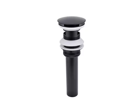AQUA BAGNO Solo Ablaufgarnitur Push&Open schwarz matt...
